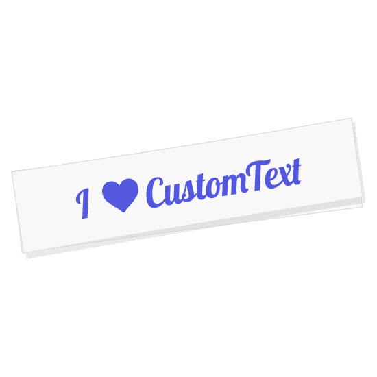 I Heart Custom Text Stickers / Decals • Fast & free shipping • Vinyl Status