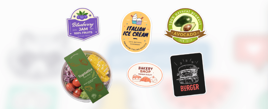 Food Label sticker idea