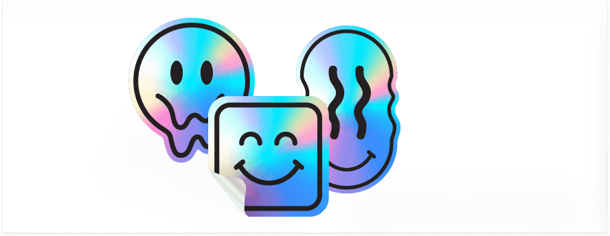 Holographic stickers