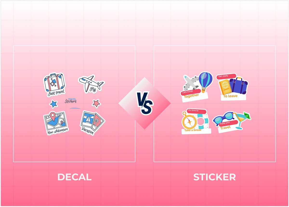 Decals vs sticker