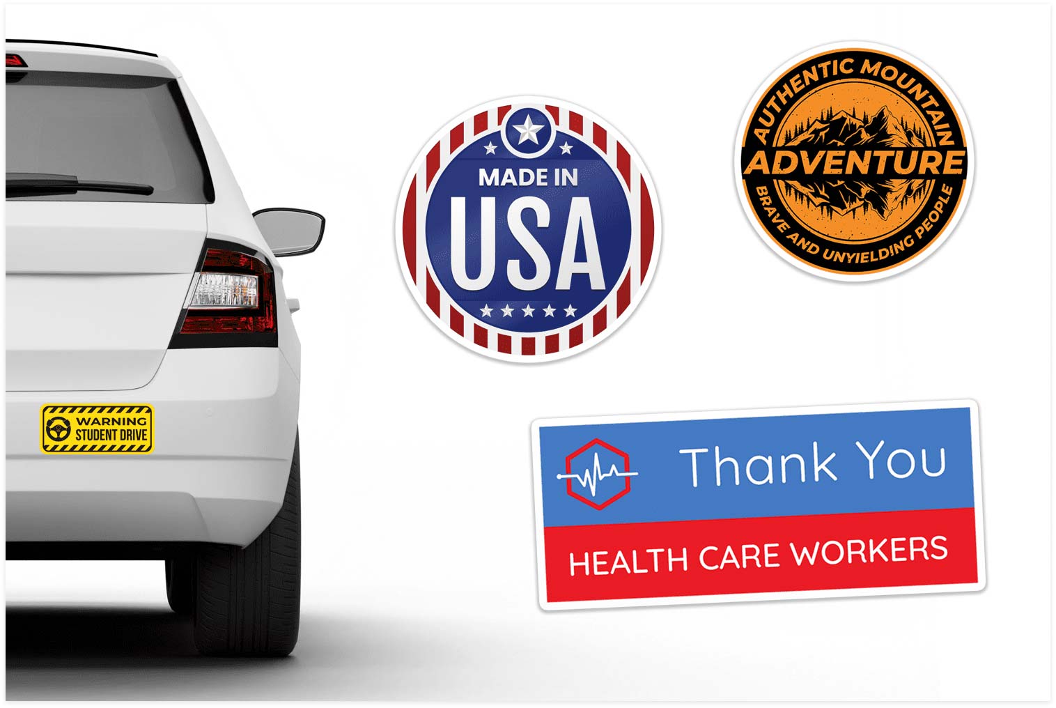 Bumper Stickers Size
