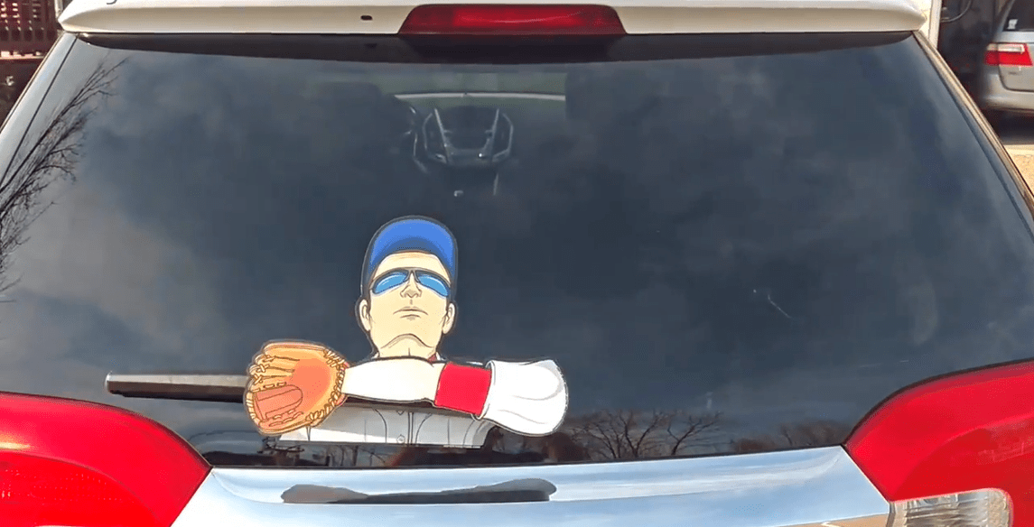 Putting Stickers on Car Rear Window